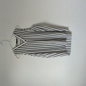 Adrianna Papell Navy Stripe Tank Top - Sz M